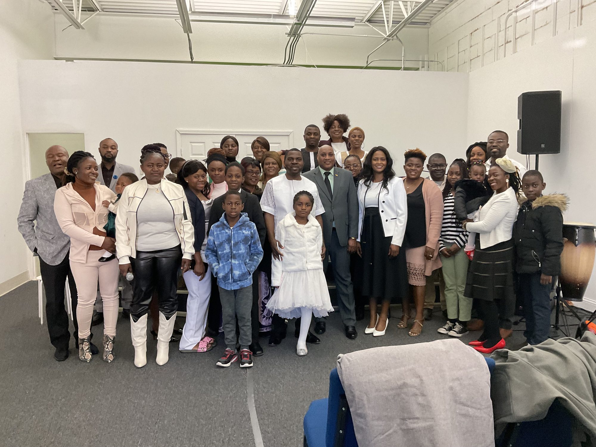 The P-CLAD congregation gathered in the sanctuary after a Sunday service